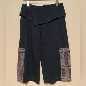 Free People denim gauchos